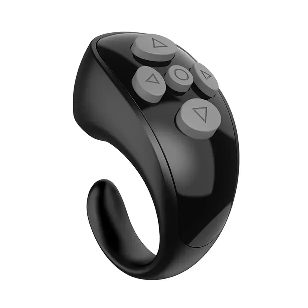 Fingertip Remote Scrolling Ring Video Recording Remote Wireless E-book Page-Turner Camera Shutter Selfie Button