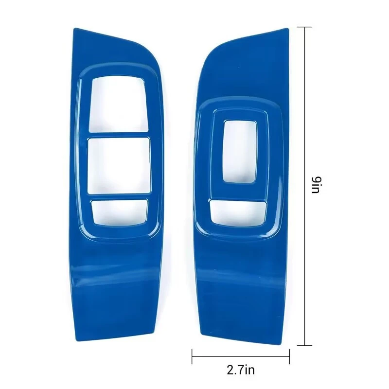 Car Inner Door Handle Cover Window Lift Switch Control Panel Decoration for Dodge Challenger 2015 Up Car Accessories