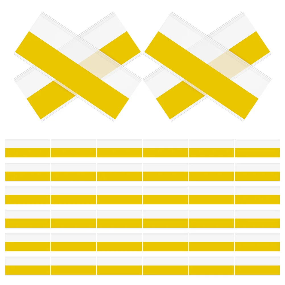 

50Pcs Transparent Plastic Price Label Holder Adhesive Supermarket Shelf Clear Retail Store Price Tag Display Stand