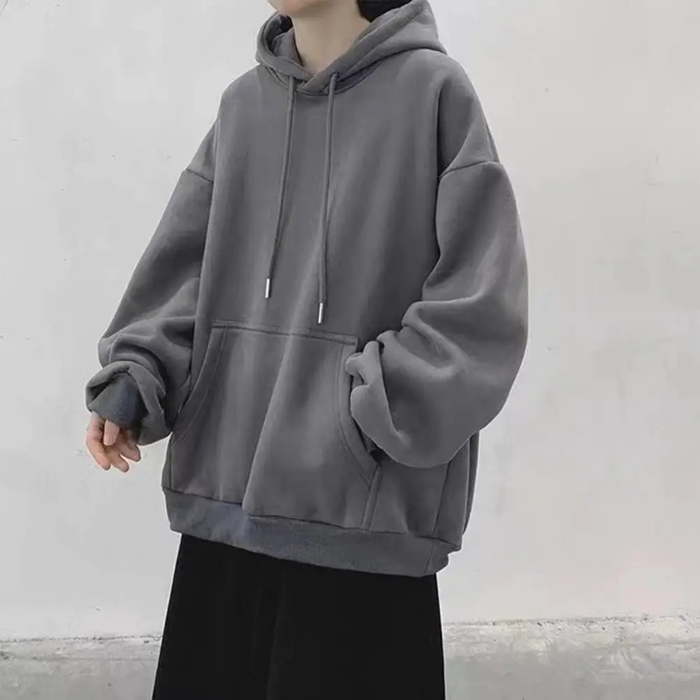 Stylish Men Autumn Hoodie Hooded Sweatshirts Hip Hop Soft Winter Hoodie  Oversized Autumn Hoodie Winter Clothing