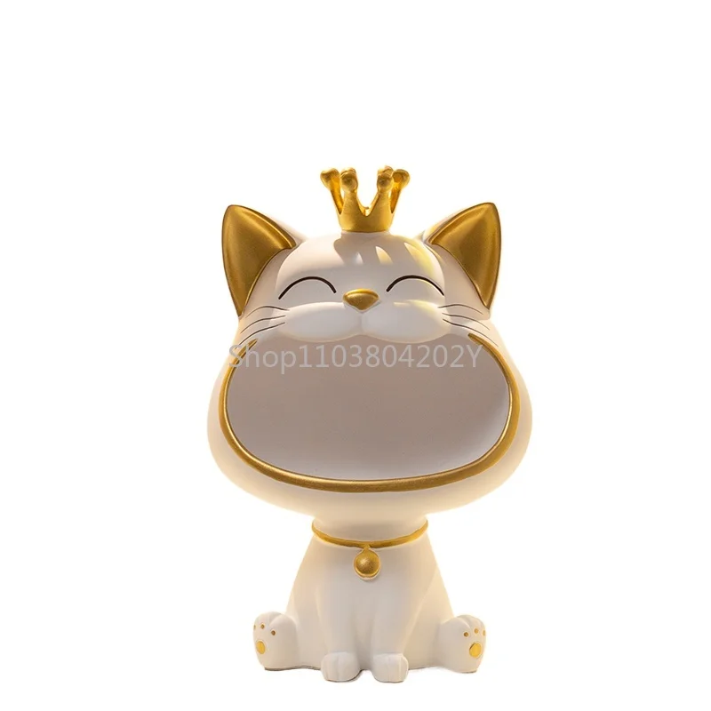 

Lucky Cat Key Storage Decoration Home Ornament Shoe Cabinet Table Decorations Housewarming Gifts