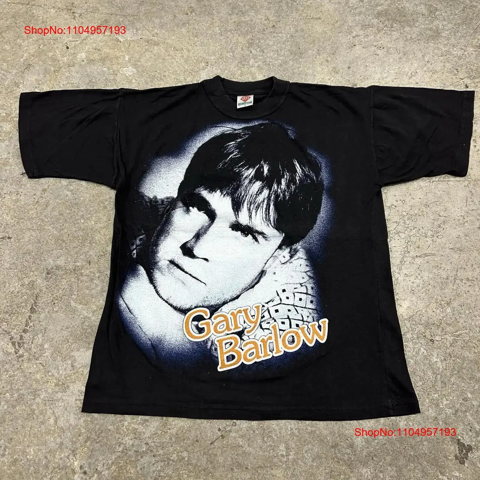 Vintage 90s Gary Barlow camiseta adulto grande negro tomar ese Euro Boy Band raro vintage lavado cómodo estirado Unisex