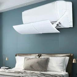 Retractable Air Conditioner Wind Deflector Anti-Direct Blowing Windshield Cold Air Deflector Purification Wind Outlet Baffle