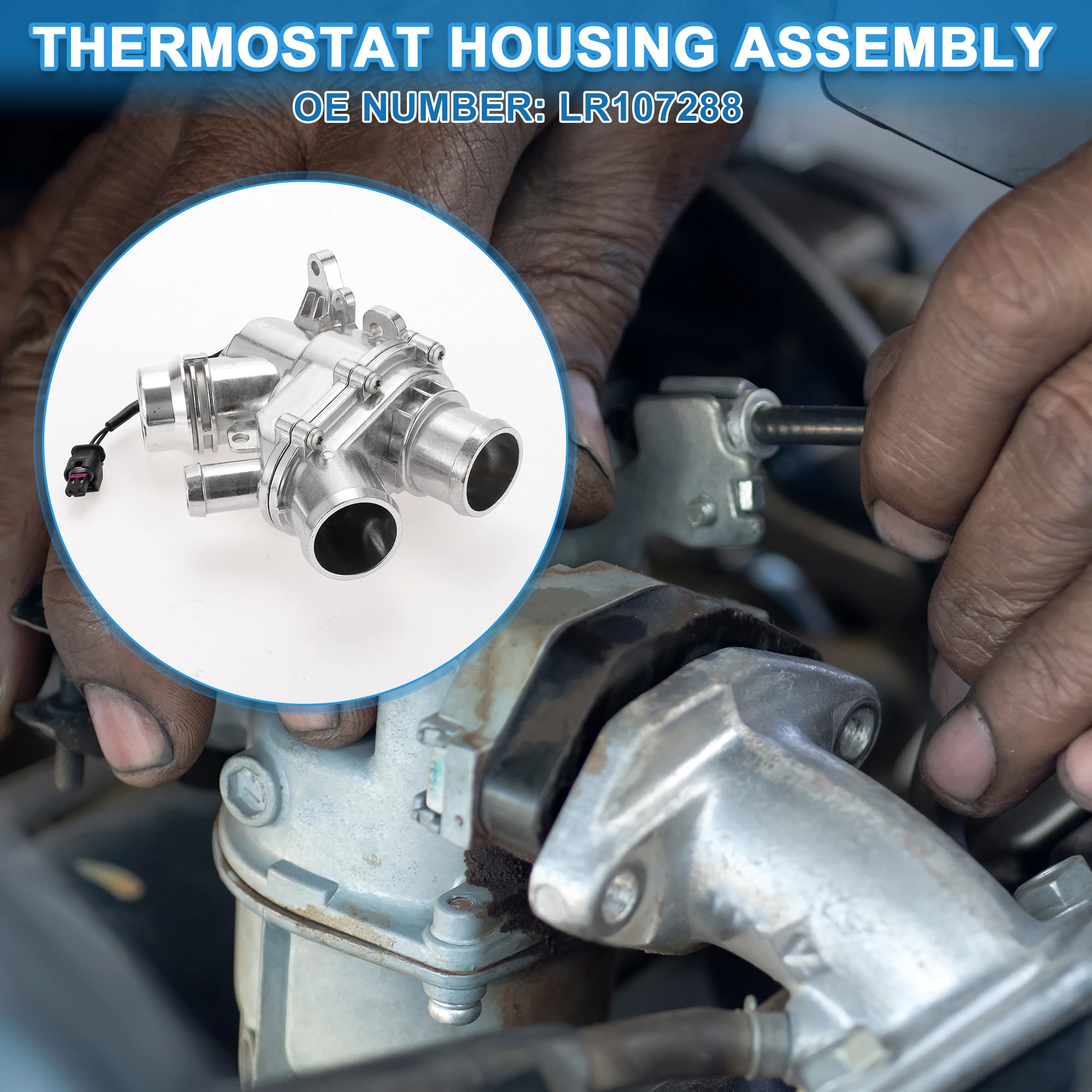 

Корпус термостата охлаждающей жидкости двигателя X Autohaux в сборе для Land Rover Discovery 2017-2020