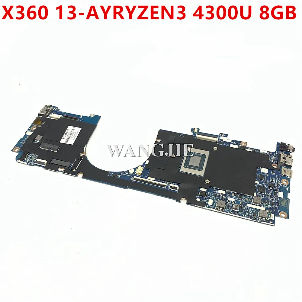 For HP ENVY X360 13Z-AY000 13-AY Laptop Motherboard L94489-601 UMA RYZEN3 4300U 8GB WIN LA-J481P 100% Working