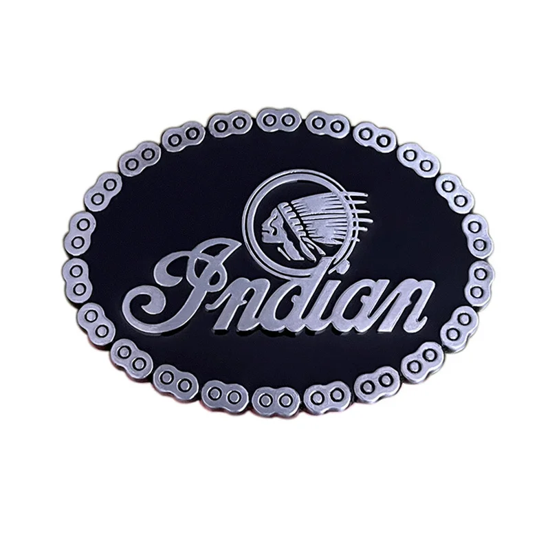 

Chain side Indian belt buckle Western style