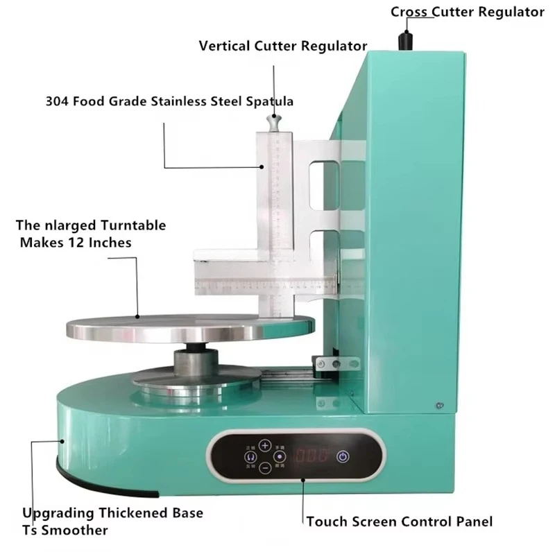 Better Cake Embryo Creamer Maker Cake Straightening Machine About 60Rpm High Speed Cake Cream Plastering Refining Machine