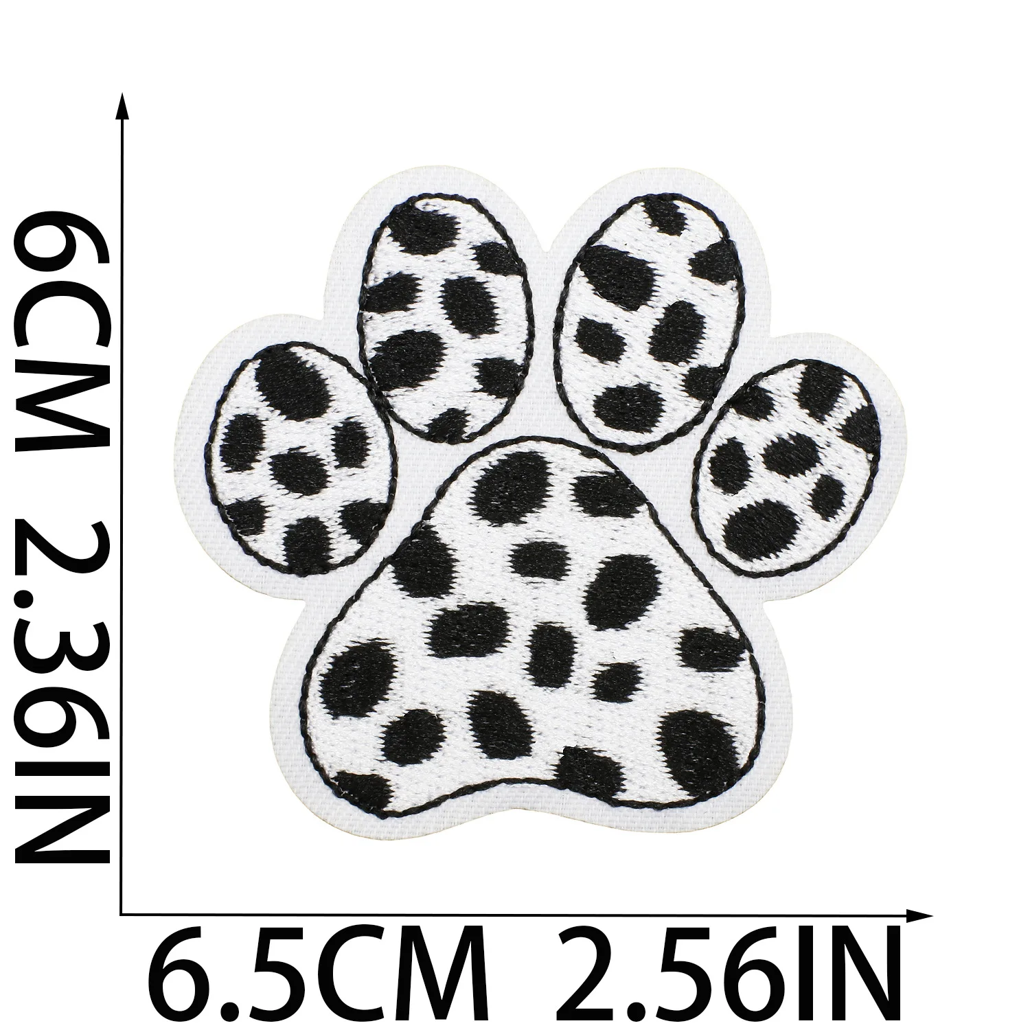 Dog Paw Embroidered Patches Iron On Patches Girls Boys Clothes Stickers Sewing Backpack Cute Cat Claw Badge Accessories