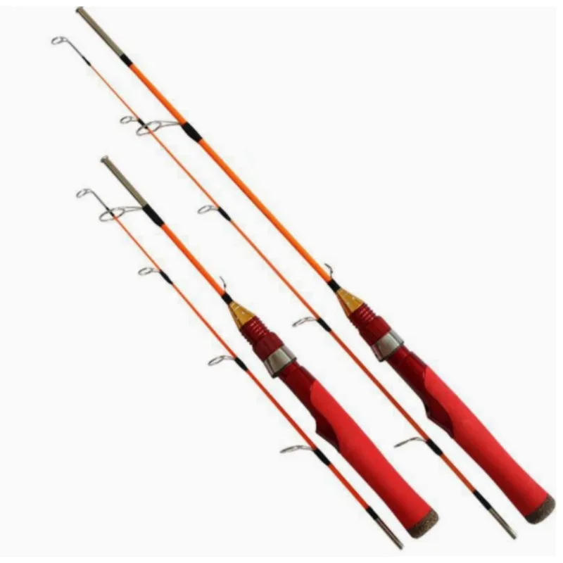

Портативная удочка 70 см 80 см удочка из стекловолокна удочка для литья наживки 2-секционная ручка удочка для приманки морской окунь пресноводная рыба