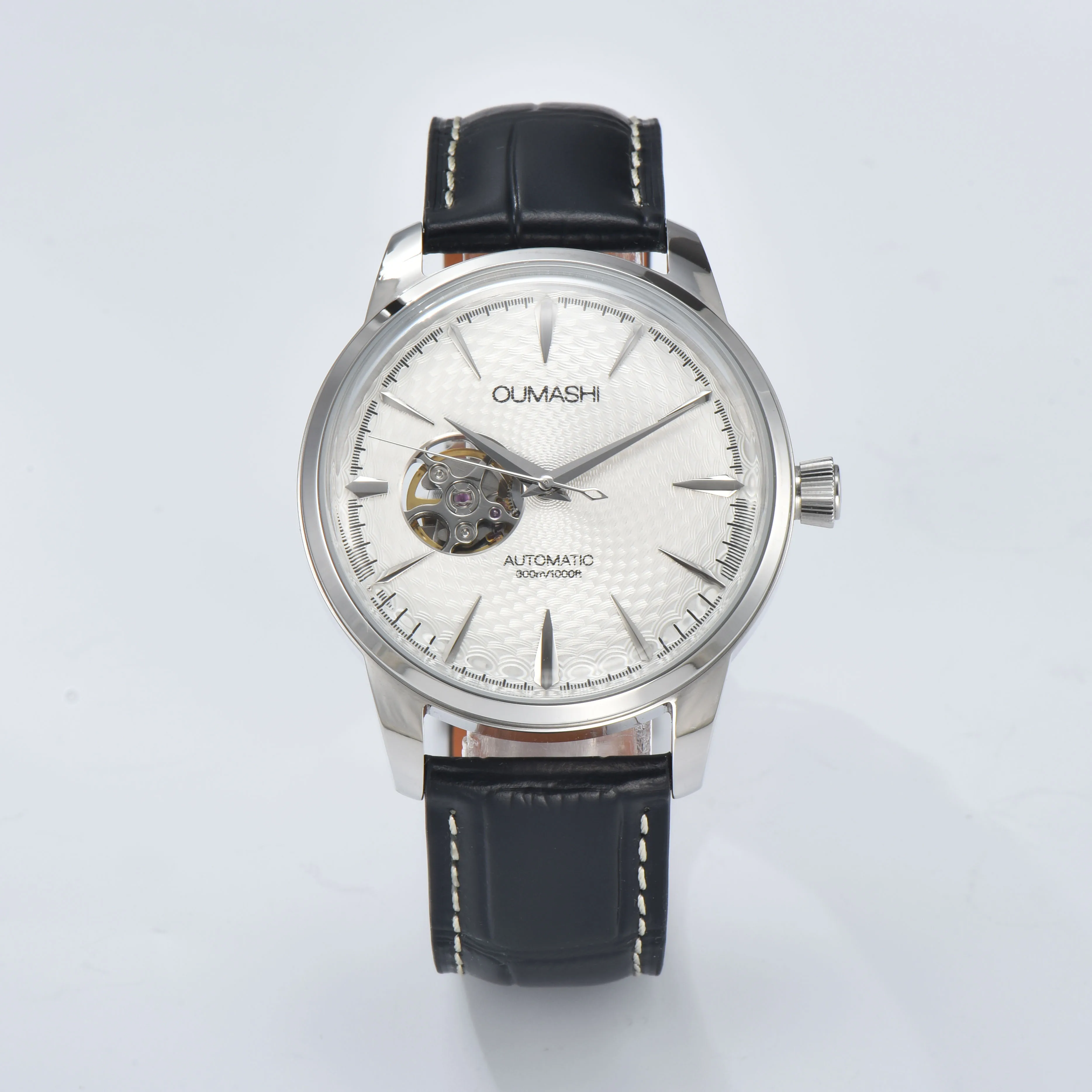 40mm PRESAGEE watch NH38 skeleton automatic watch with 35mm gradient dial and Japan NH38 automatic movement can customized logo