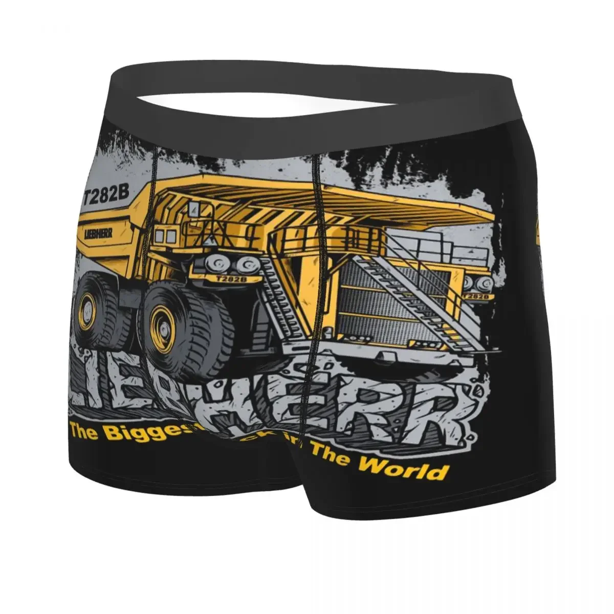 Mining Truck Man's Boxer Briefs Heavy Equipment Highly Breathable Underpants High Quality Print Shorts Gift Idea