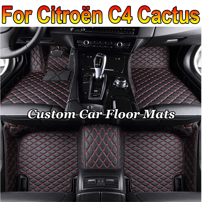 

Car Mats Floor For Citroën C4 Cactus 2014~2020 Waterproof Leather Car Mat Fully Set Tapete Automotivo Para Carro Car Accessories