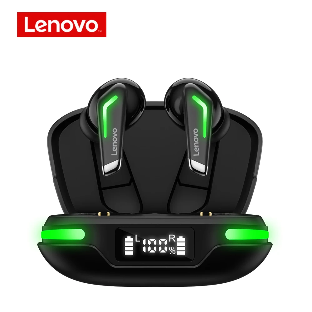 Original Lenovo GM3 TWS Wireless Bluetooth Headphone with Digital Display Low Latency Gaming Headset Earphone Noise Cancelling