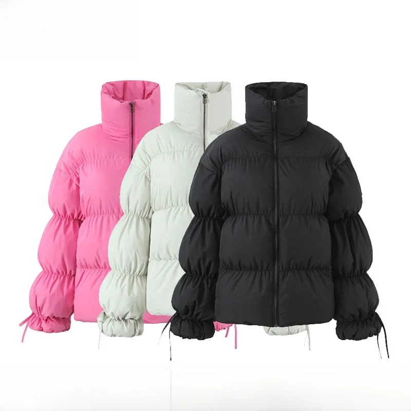 

Faionable Свободная Удобная Повседневная хлопковая куртка женская новая осенне-зимняя верхняя одежда корейская длинная молния све