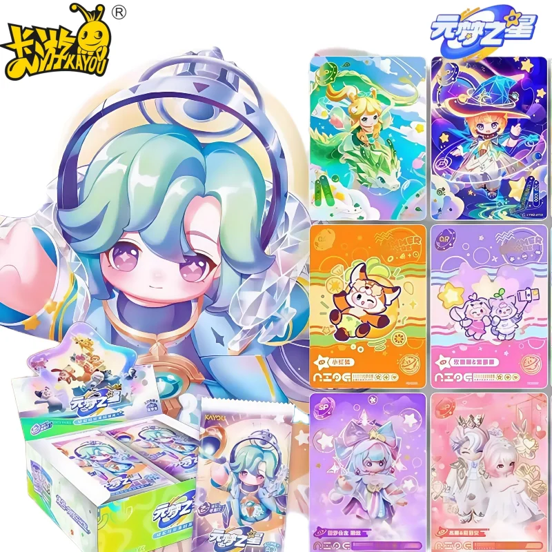 KAYOU Echte Star of Yuan Meng Party Collection Series-kaarten Leuke kindercollectie Vakantiecadeau Speelgoedkaarten Originele doos
