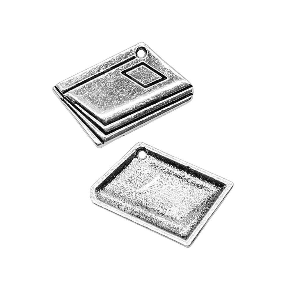 Women Accessories Textbook Charms For Jewelry Making 19x23mm 10pcs