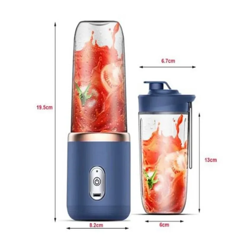 6 Blades Electric Juicer Cup For Travel Portable Juicer Mixer Usb Fresh Fruit Juice Personal Blender Portable Blender Smoothie