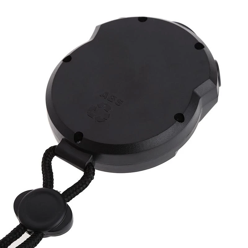 E06B Digital Handheld LCD Chronograph Sports Stopwatch Timer pour w / String