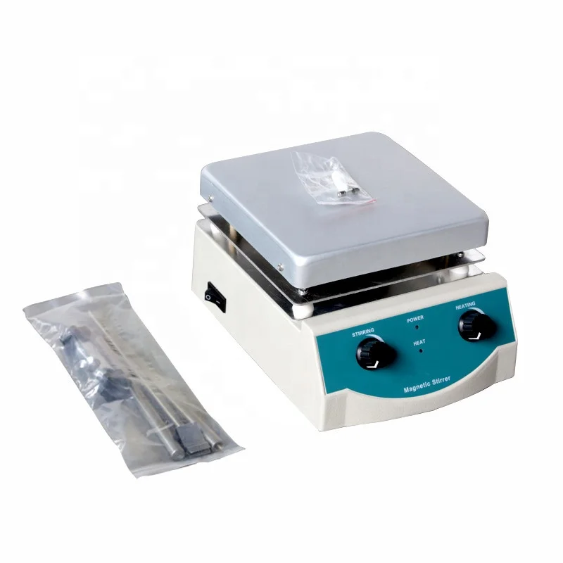HAIJU LAB Factory Supply Attractive Price 17x17cm Aluminium Panel Hot Plate Magnetic Lab Stirrer image 5