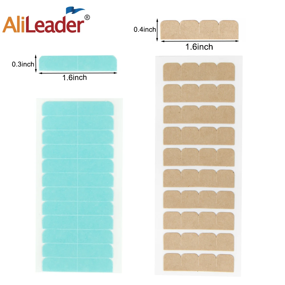 60-язычное водонепроницаемое наращивание волос ​ Ленточные вкладки, ультрафиксирующие двухсторонние сменные ленты для кружевного парика, инструмент для наращивания волос