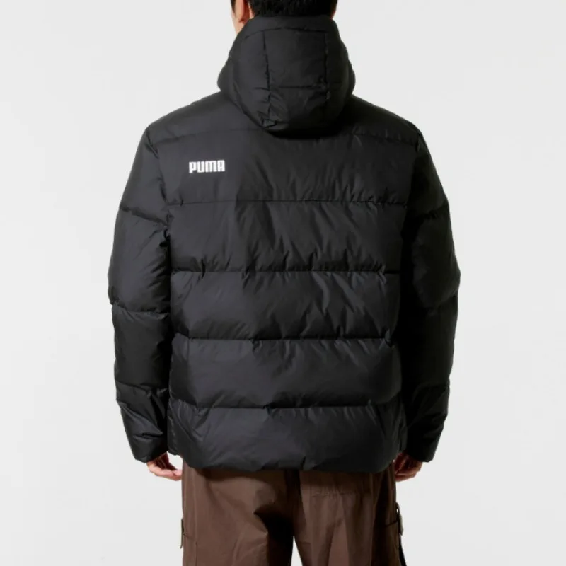 Puma Men's Coat Winter New Thickened Duck Down Warm Water-repellent Hooded Sports Down Jacket 694699-01
