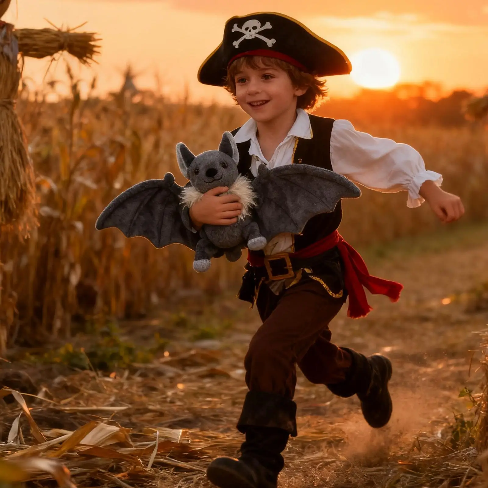 Realistisches Fledermaus-Stofftier, Plüschtier, 45 cm, schwarze, flauschige Fledermaus mit Flügeln für Halloween-Dekoration, Herbstparty, Geschenk, Heimdekoration