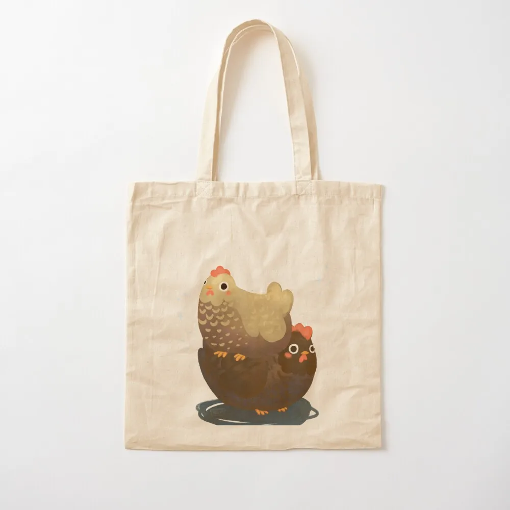 chubby chickens Tote Bag handbag shopper bags for women tote bag men Canvas Tote Bag