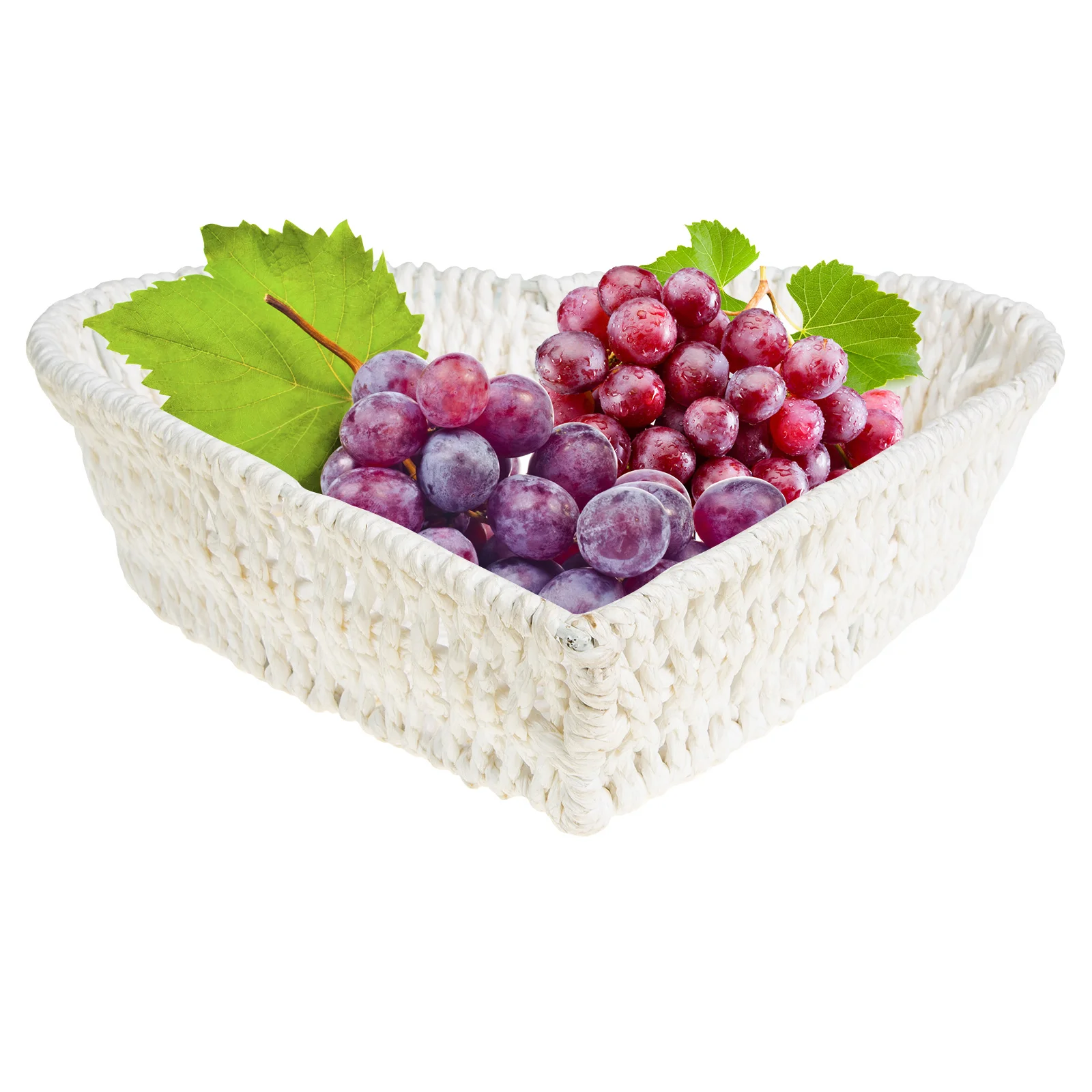 

Heart Shape Fruit Plate Sturdy Creative Desktop Dried Fruit Tray for Home Buffet Party Household Refreshment Snack Holder