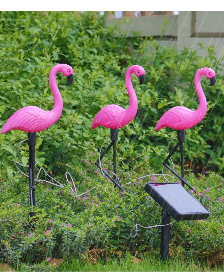 Solar Waterproof Flamingo Lawn Light, Garden Pile Landscape Lighting, Outdoor LED Light, Decorative Light