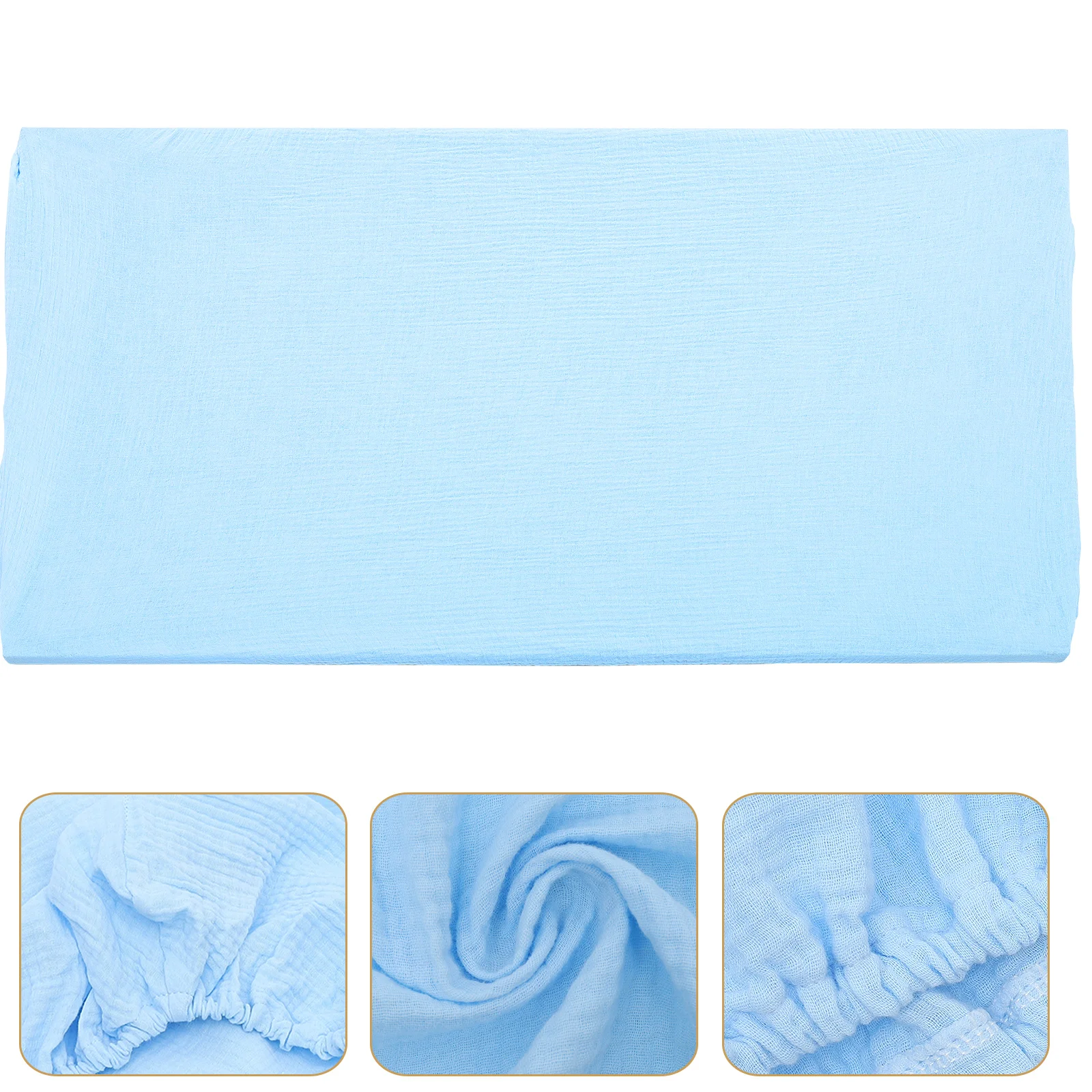 Cambiadores de hilo de algodón reutilizables, paños de muselina, pañales para bebés, Moisés de viaje de verano, funda para colchón, sábanas lavables, cunas