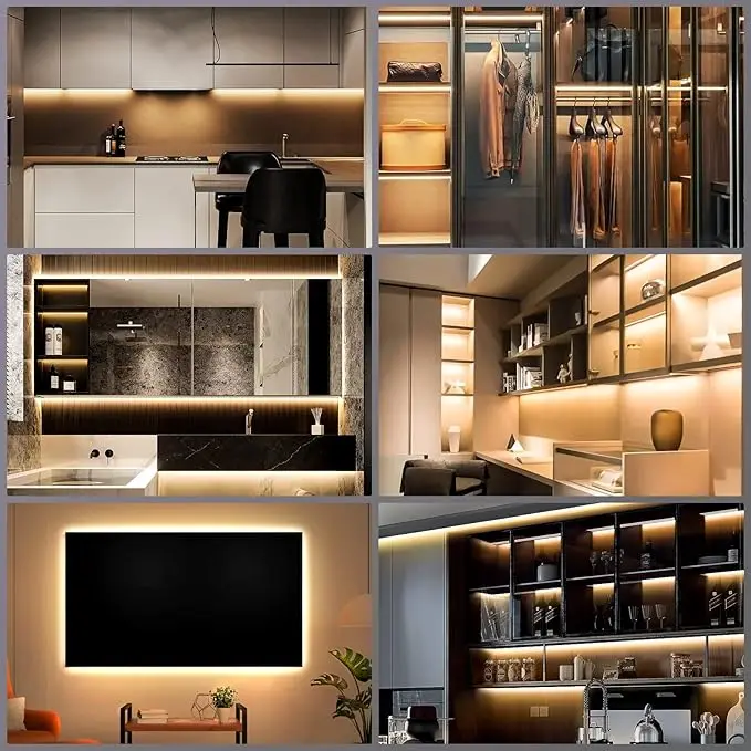 USB LED Lights Strip DC 5V LED Strip Smart Dimmer Hand Scan Sensor Switch Control Backlight Tape TV Christmas Lamp Room Decor