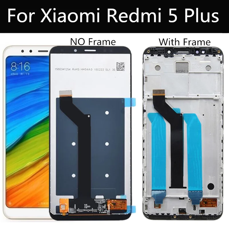 For Xiaomi Redmi 5 Plus LCD Display Touch Screen Digitizer Assembly Replacement Accessories for Xiaomi redmi5 PLUS LCD