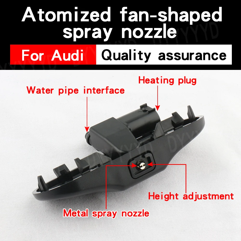 2pcs Car Front Windshield Washer Nozzles Jet Heated For Audi TT A1 8X A4 B8 Q3 Q5 Q7 4L Front Window Set 2014 2013 2012 2011