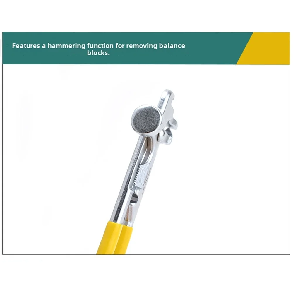 2Pcs Alloy Steel Wheel Weight Pliers 36mm Opening With Hammer Function For Tire Balancing And Rim Repair Hand Tools