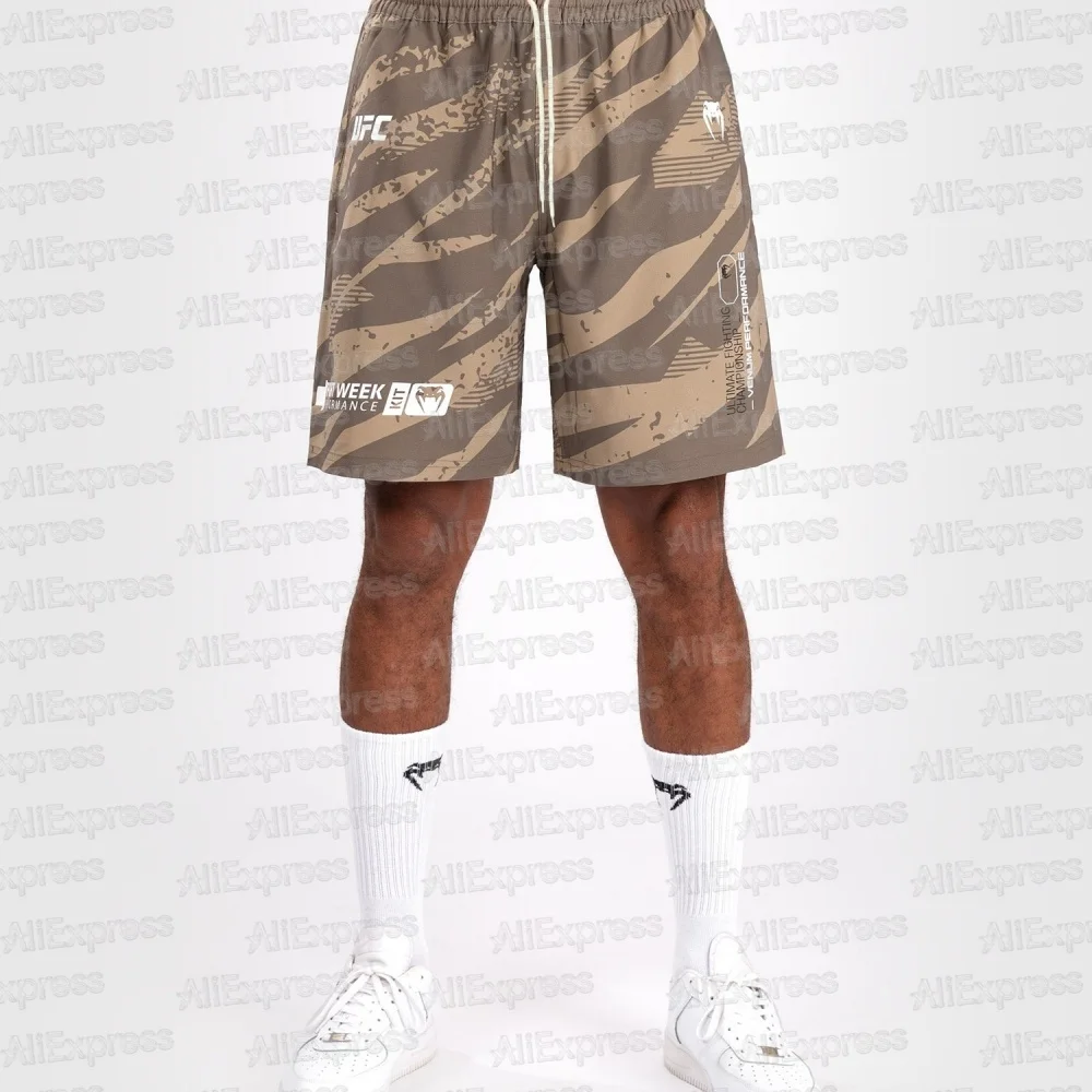 

UFC Men's Summer 3D Print Fitness Shorts Men Gym Training 2025 Boxing Sports Bermuda Shorts Fighting Battle Jogging Borad Pants