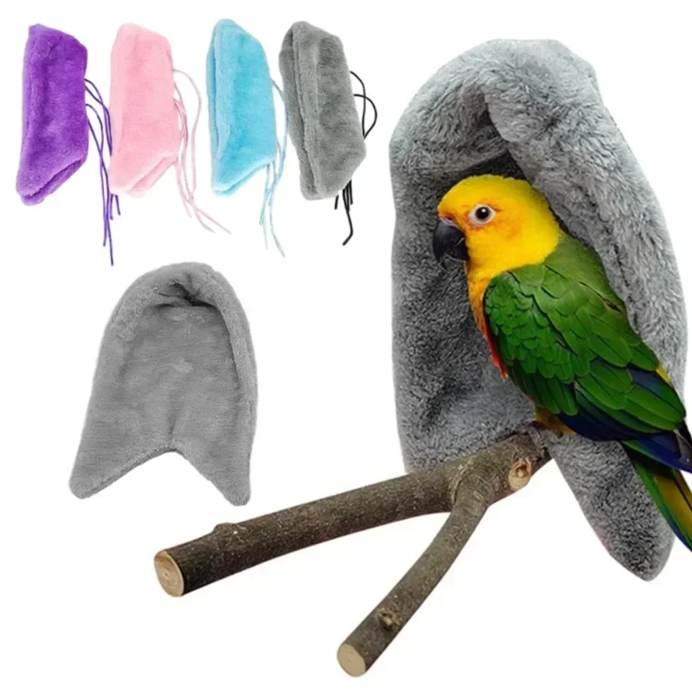 Warm Bird Hammock Shawl Nest Corner Parrot Blanket Windproof Pet Small Animal Hanging Tent Cage Decoration Гамак Для Попугая