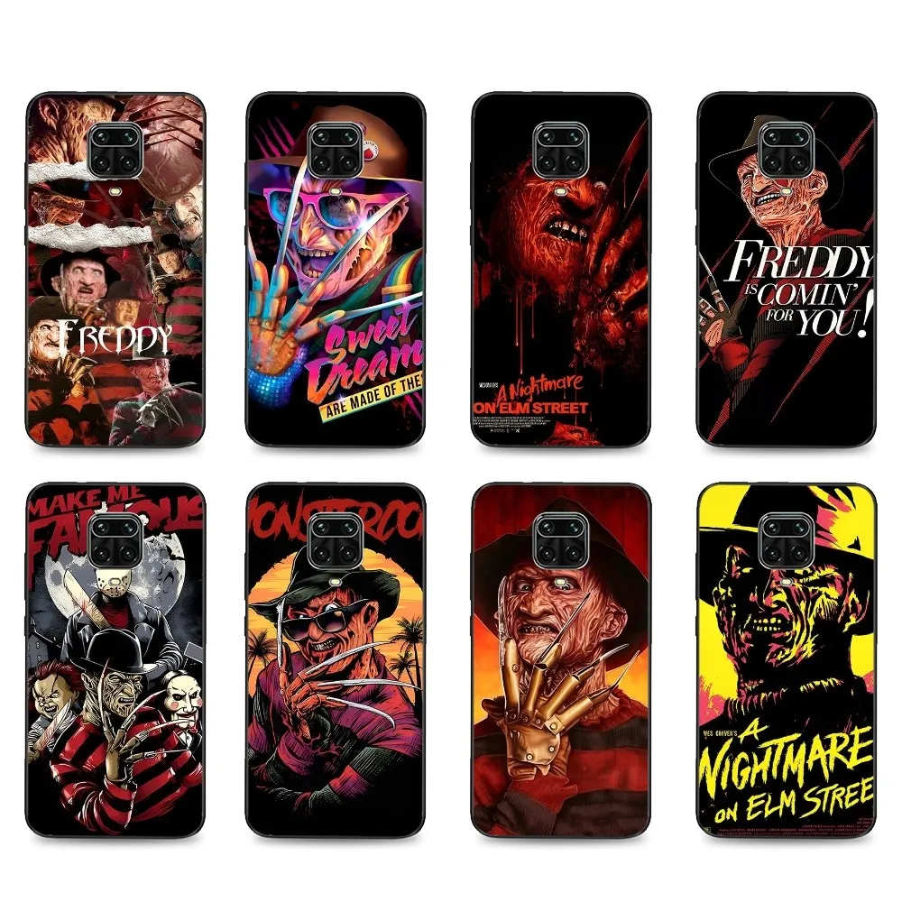 F-Freddy Horror Movie K-Krueger Phone Case For Xiaomi Mi 5X 8 9 10 11 12 lite pro 10T PocoX3pro PocoM3 Note 10 pro lite