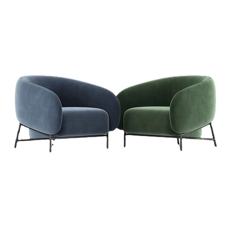 

Minimalist single sofa chair Small apartment meeting leisure chair Light luxury design living room