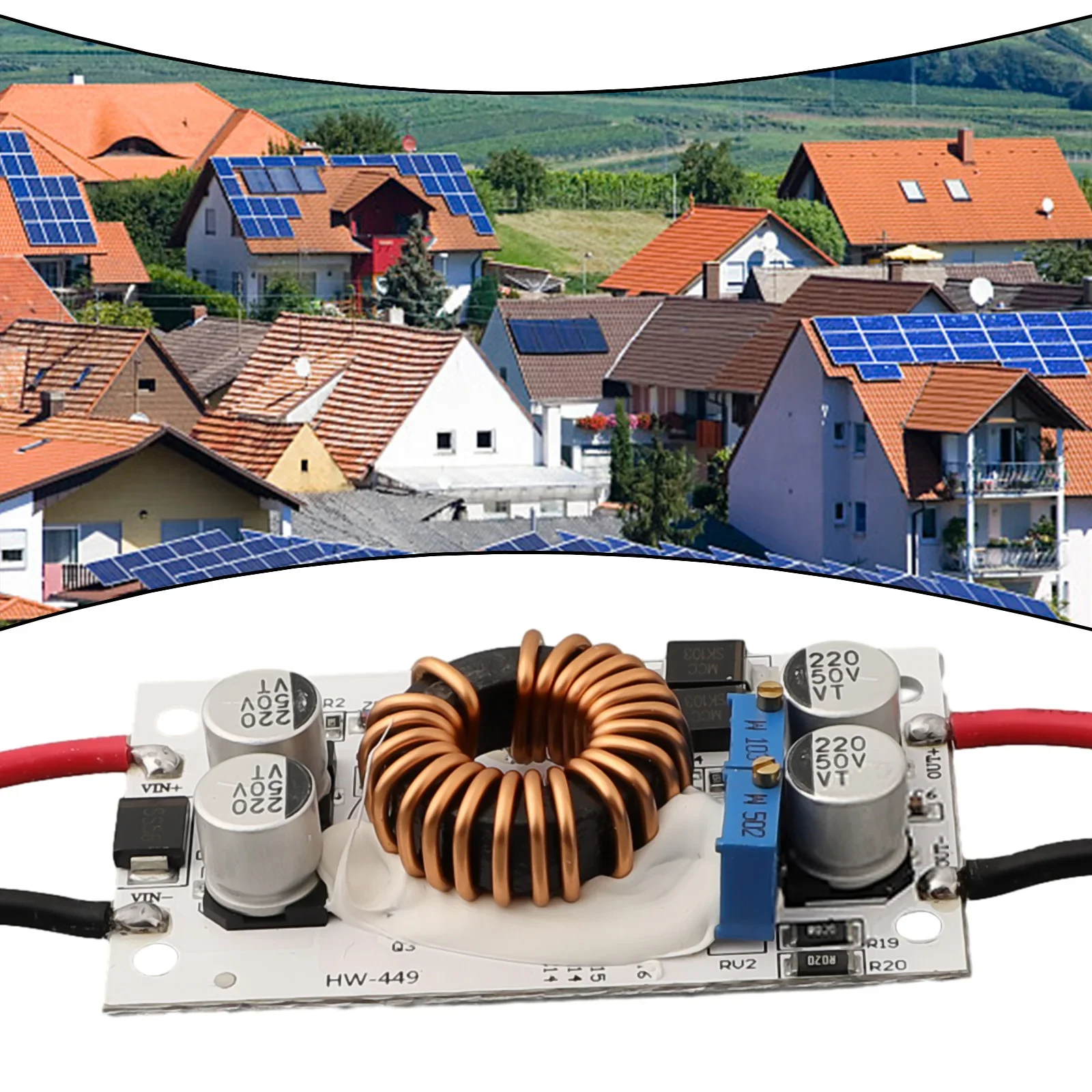 Boost Converter Current Power Supply DIY Power Supply Lightweight Non-isolated Step-up 0-6A DC 8-48v To DC 12-50V