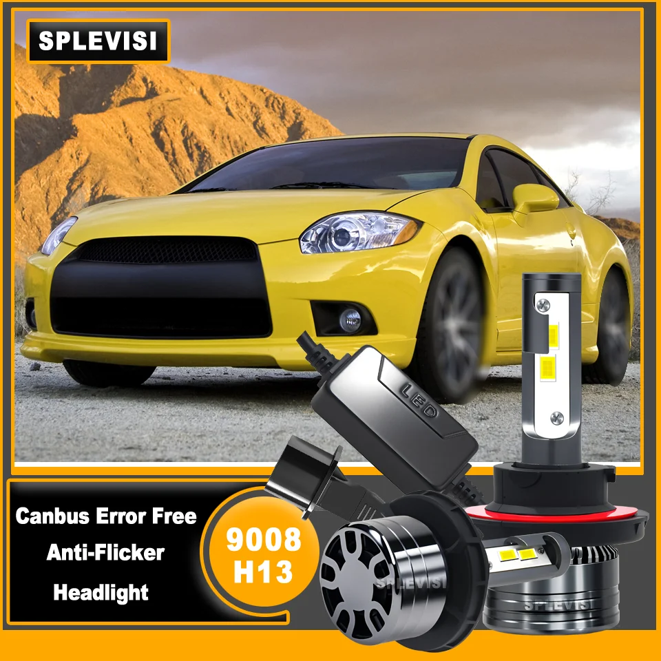 

2 шт. OEM-стиль фара с резистором H13 9008 фара дальнего ближнего света автомобильная светодиодная лампа CSP авто лампы фары 12 В 6000 К ip67 лампа