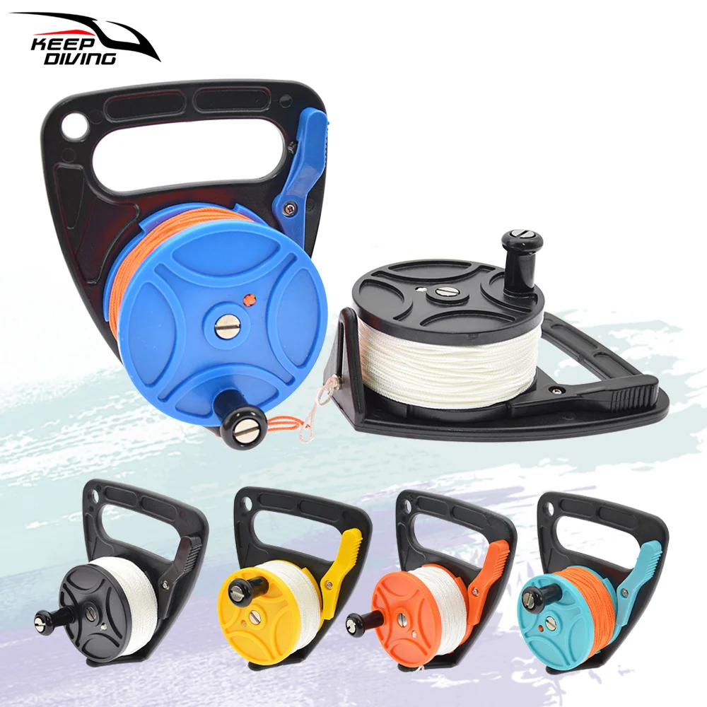 بكرة كهف غوص محمولة باليد لحطام سكوبا تحت الماء ، ملحقات SMB ، للخدمة الشاقة ، خيط قدم ، خط 1 * *