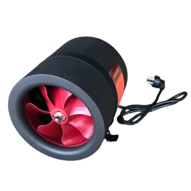 Electric Mixed Flow Fan Low Noise Civil Air Conditioning Ventilation System Ball Bearing 380V Cast Iron Blade