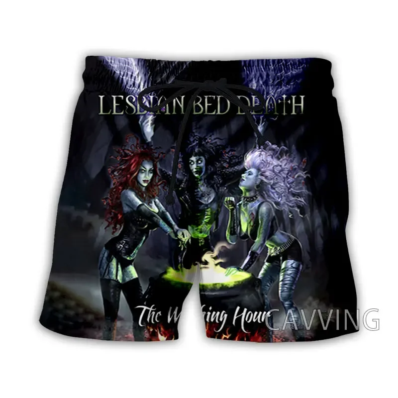 Cavving 3d Print Lesbische Bed Death Band Zomer Strand Shorts Streetwear Snelle Droge Casual Shorts Sweatshort Voor Dames/Heren