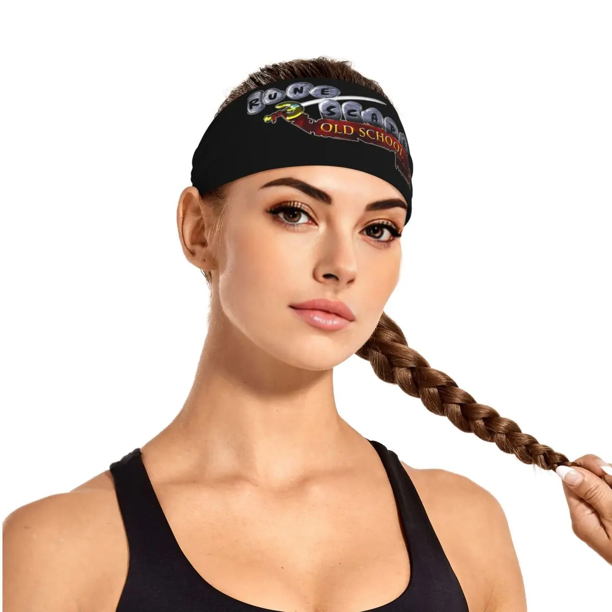 

Custom Runescape Oldschool Logo Bes Men Sweatband for Men Women Quick Drying Sports Sweatband Gym Yoga Running
