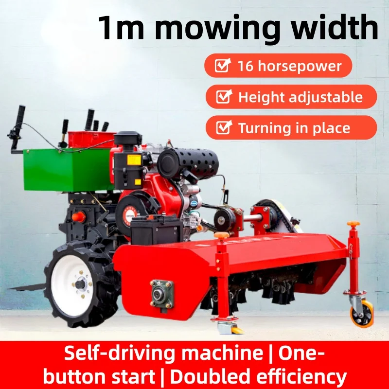 Diesel Lawnmower High-power Weeding and Cutting Machine Orchard Farmland Multi-functional Lawn Mowing Machine (Customized)