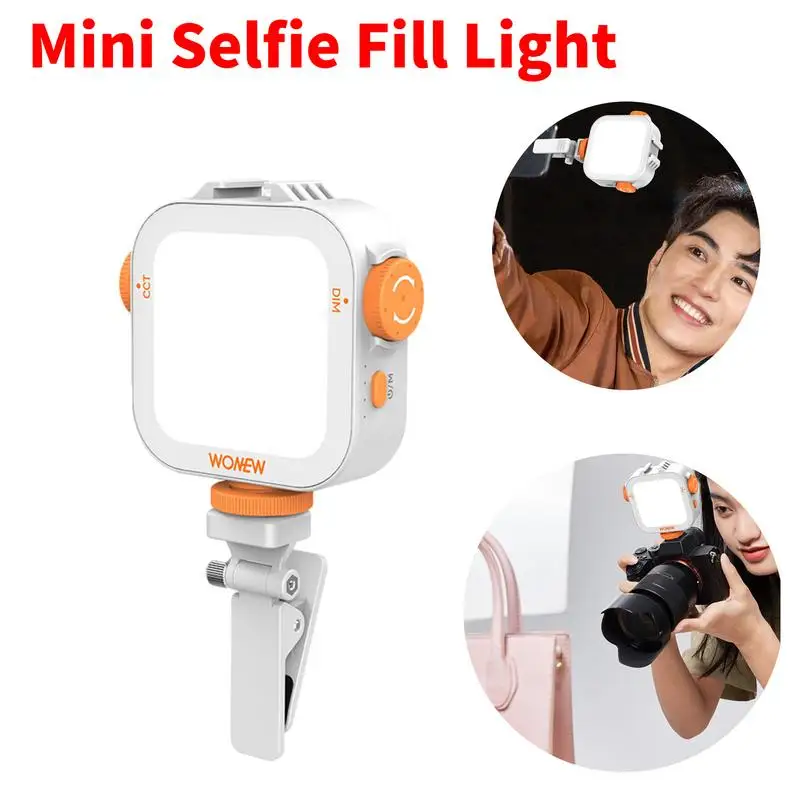 5/1PCS Portable Mini Selfie Fill Light Rechargeable LED flash Light 3 Modes Adjustable Brightness Clip On Mobile Phone Computer