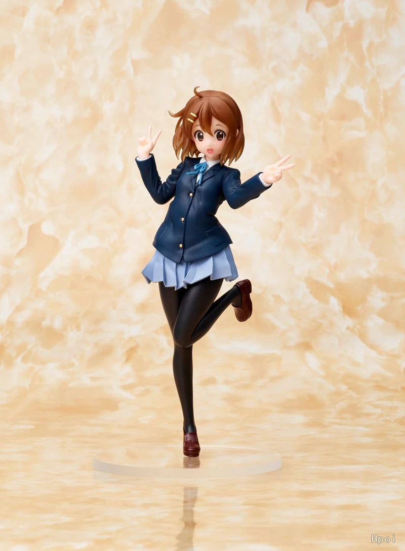 18cm Kawaii Girl Hirasawa Yui Anime Figure K-ON! Action Figure Nakano Azusa Akiyama Mio Figurine PVC Collection Model Doll Toys