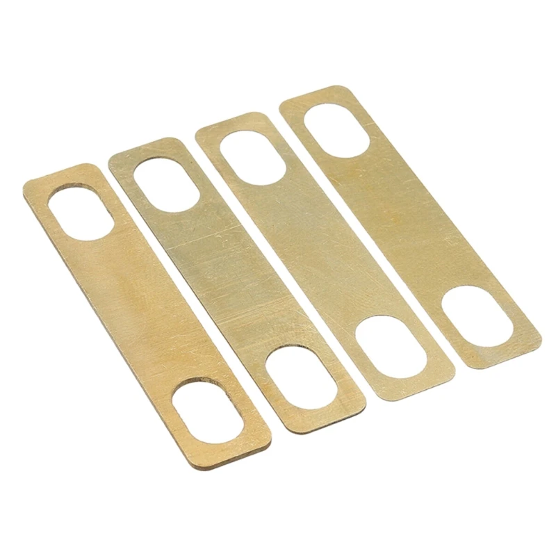 

4Pcs Guitar Neck Wedges 0.008inch 0.020inch 0.039inch Thick Brass Wedges for Electric Guitar Bass Luthier Tools