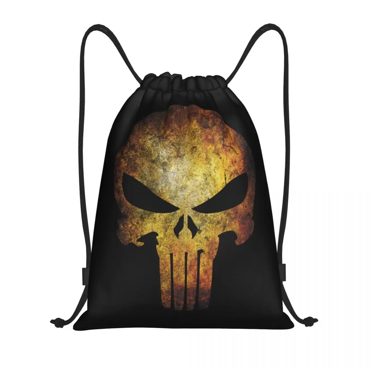 

Рюкзак на шнурке с логотипом Punisher Skull, спортивная спортивная сумка, рюкзак на шнурке для пеших прогулок