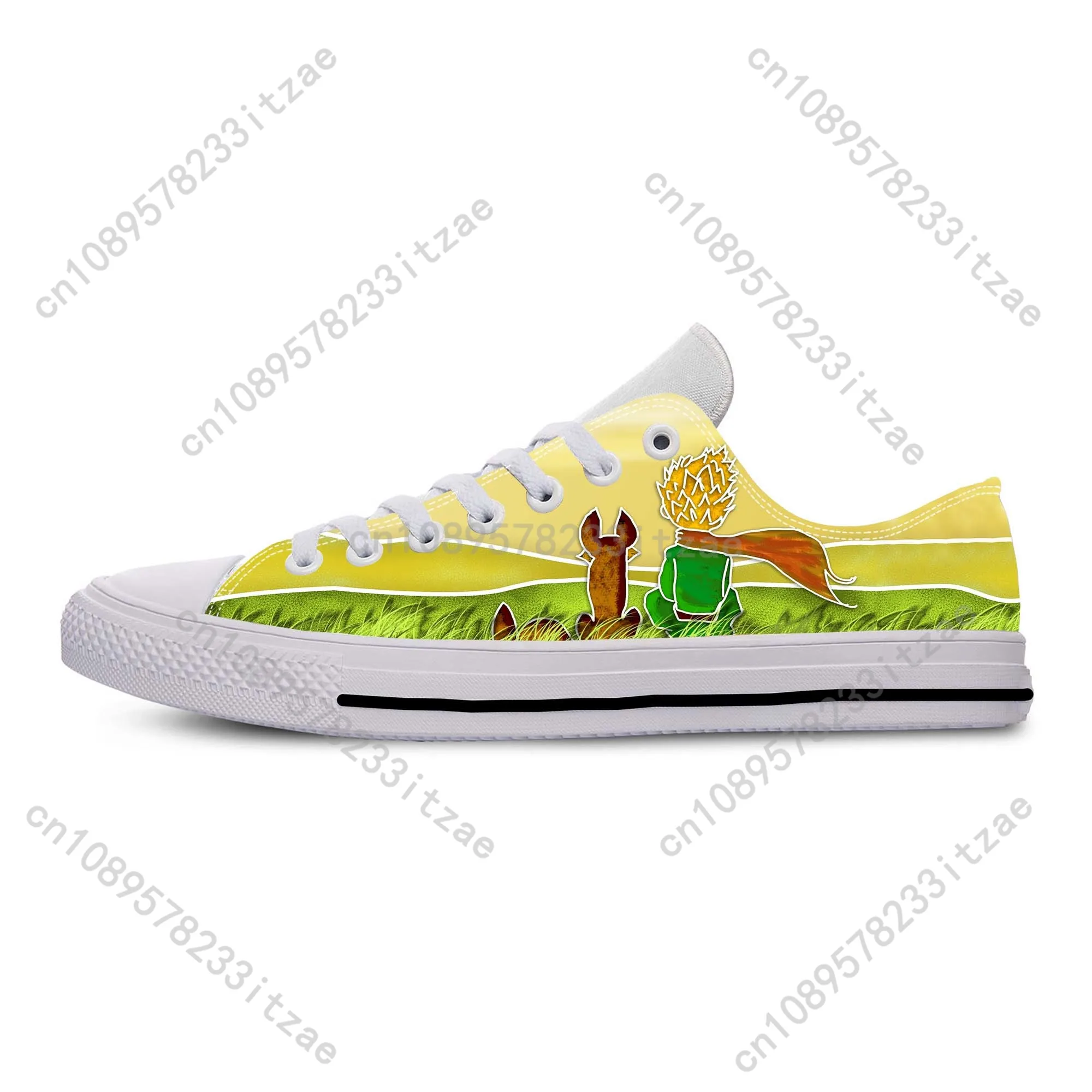 

Little Prince Anime Cartoon Manga Comic Cool Funny Casual Cloth Shoes Low Top Comfortable Breathable 3D Print Men Women Sneakers